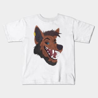 Anthro wolf face Kids T-Shirt